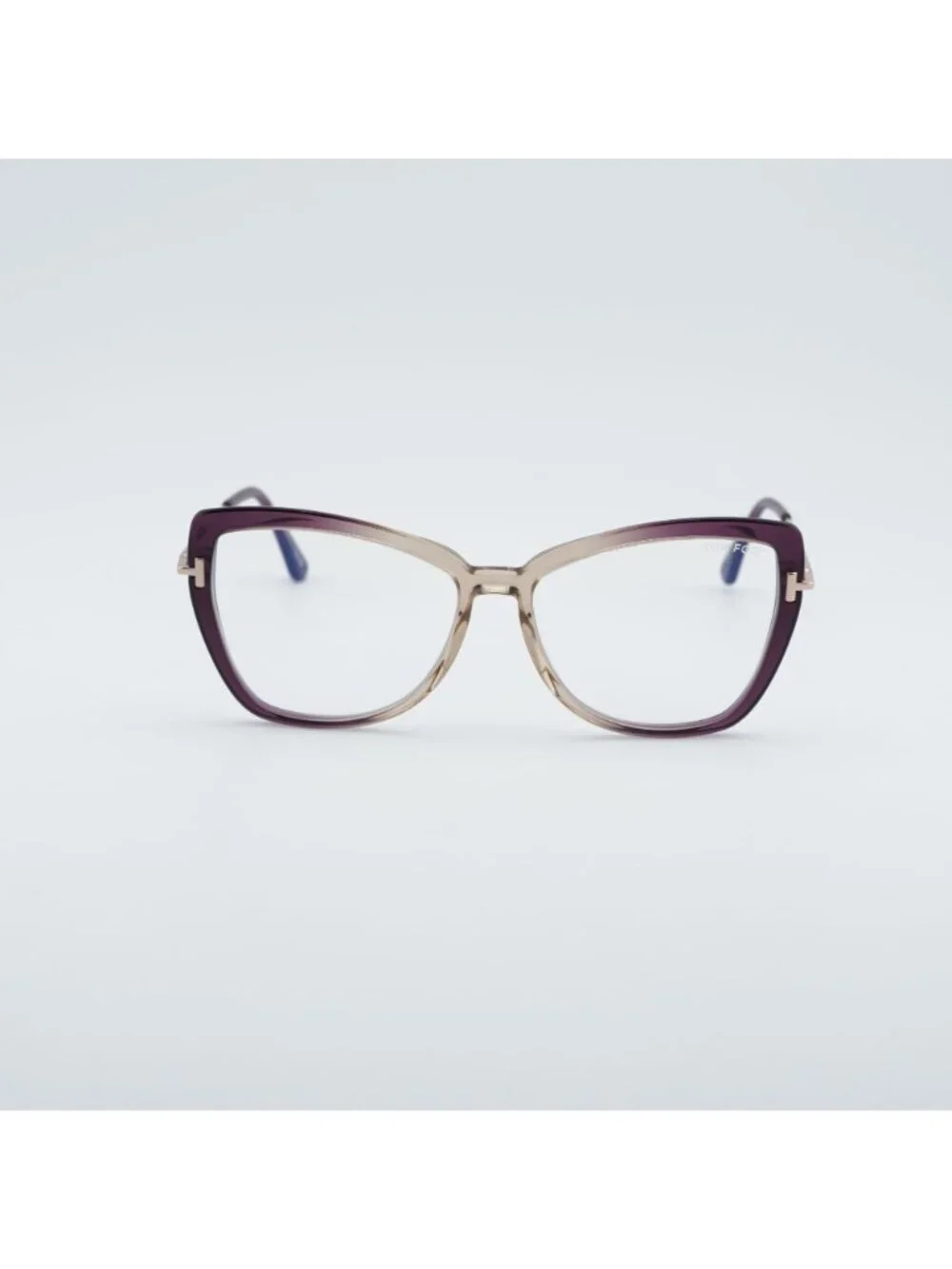Tom Ford FT5882-B 083 Eyeglasses Violet / Gold 55mm Butterfly Frame